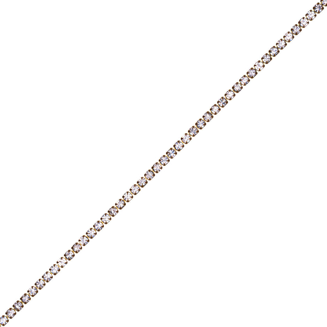 Zirkonia Tennis Halskette 40cm +5cm (Stahl 316L)