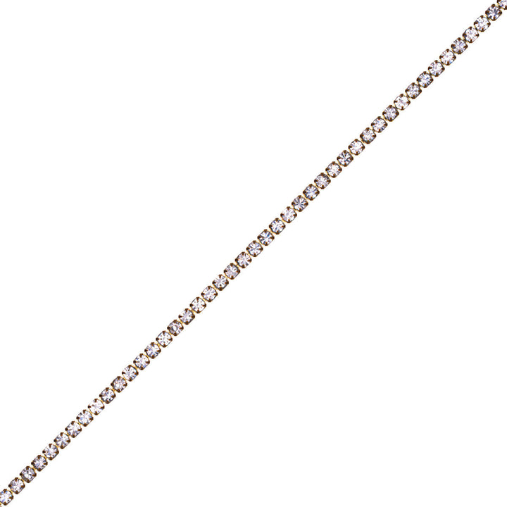 Zirkonia Tennis Halskette 40cm +5cm (Stahl 316L)