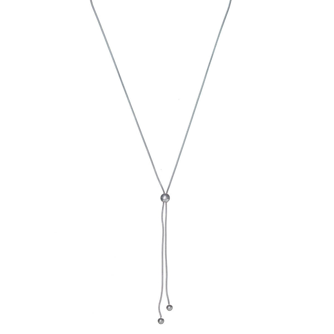 Säädettävä Y-muotoinen kaulakoru helmillä (Teräs 316L)