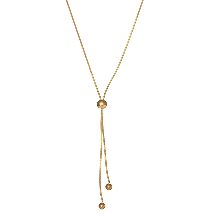 Säädettävä Y-muotoinen kaulakoru helmillä (Teräs 316L)