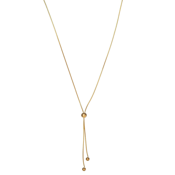 Säädettävä Y-muotoinen kaulakoru helmillä (Teräs 316L)