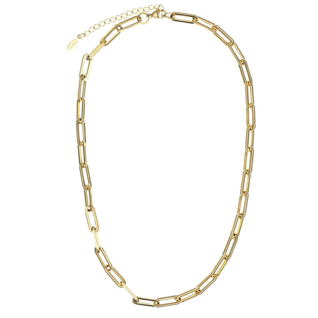 Teräksinen kaapeli kaulaketju 40cm +5cm (Teräs 316L)