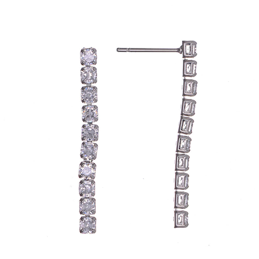 Zirkonia partyhalsband riviera & örhängen