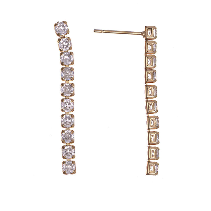 Zirkonia partyhalsband riviera & örhängen