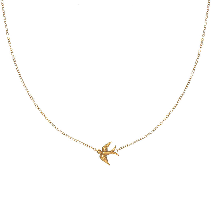 Schwalbe-Halskette 40 cm + 5 cm (Stahl 316L)