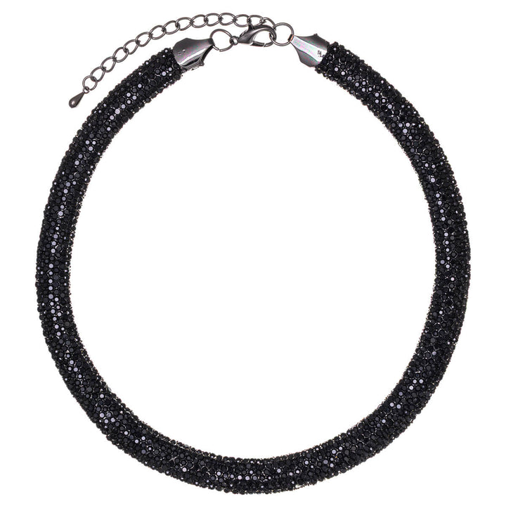 Rhinestone party necklace collar