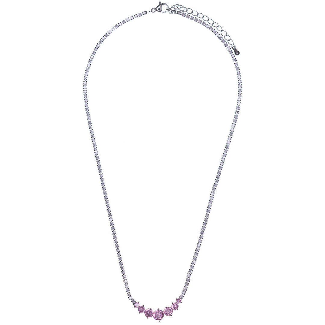 Multi-stone zirconia necklace