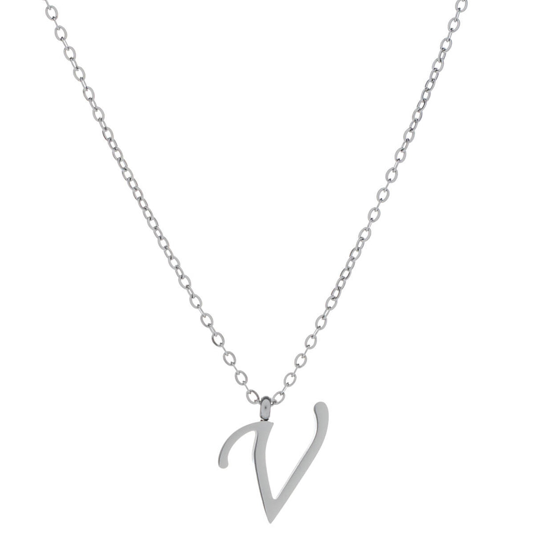 Letter necklace, decorative letter – surgical steel (316L)