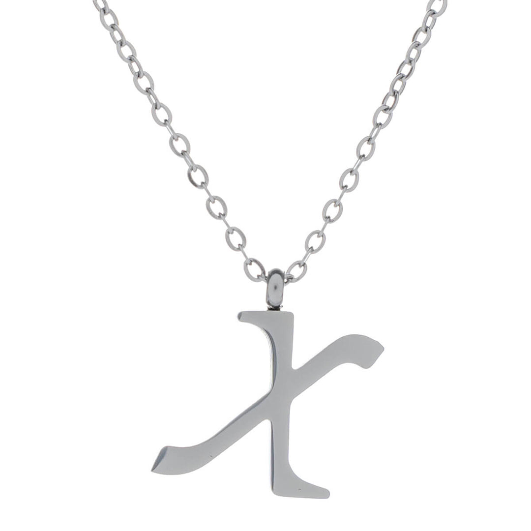 Letter necklace, decorative letter – surgical steel (316L)