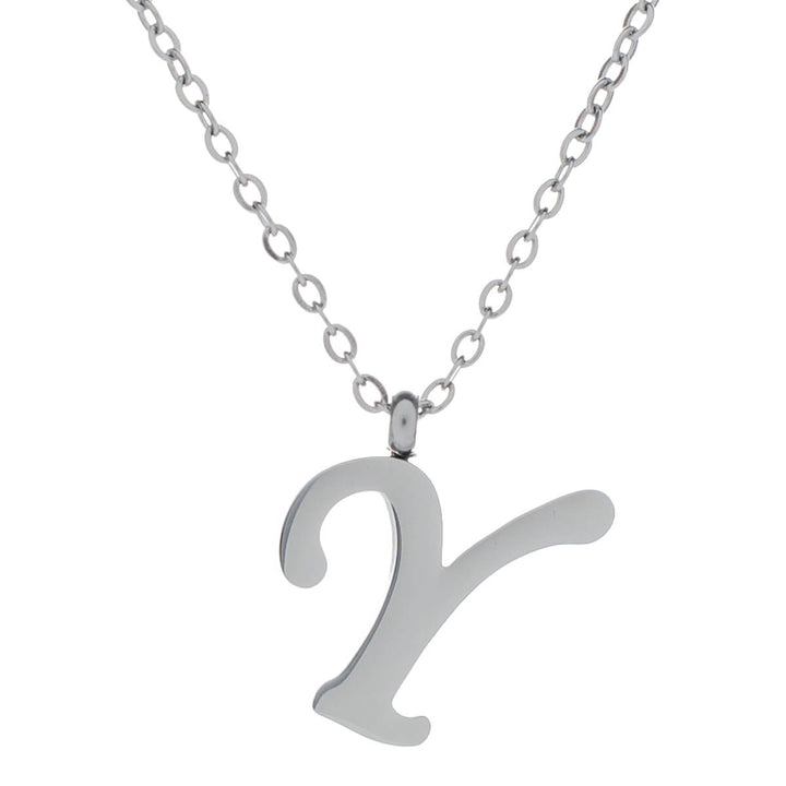 Letter necklace, decorative letter – surgical steel (316L)