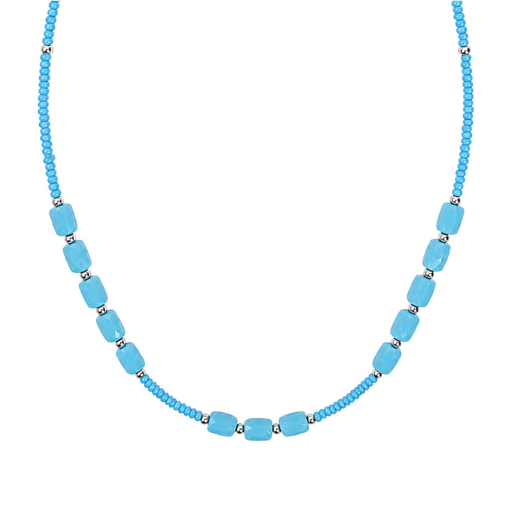 Farbenfrohe, schmale Halsketten (Edelstahl 316L)