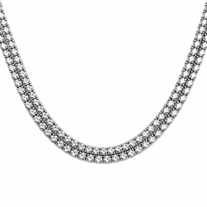 Festive Zirconia Choker Necklace (316L Stainless Steel)