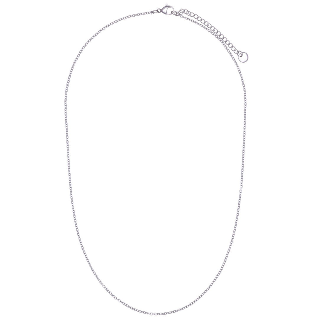 Dünnes Stahlcollier 45cm +5cm (Stahl 316L)