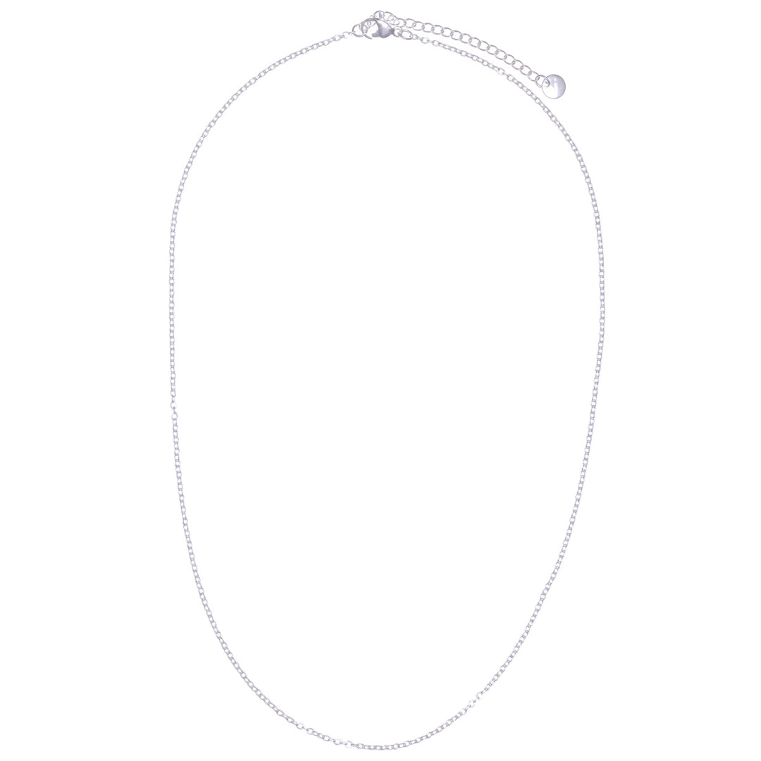 Dünnes Stahlcollier 45cm +5cm (Stahl 316L)