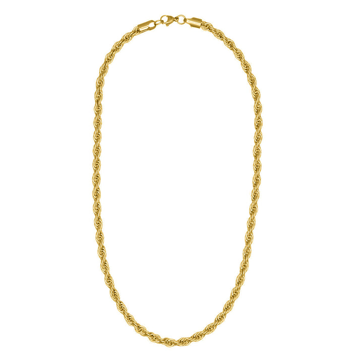 Rope chain steel cordeliaketju necklace 6mm 55cm