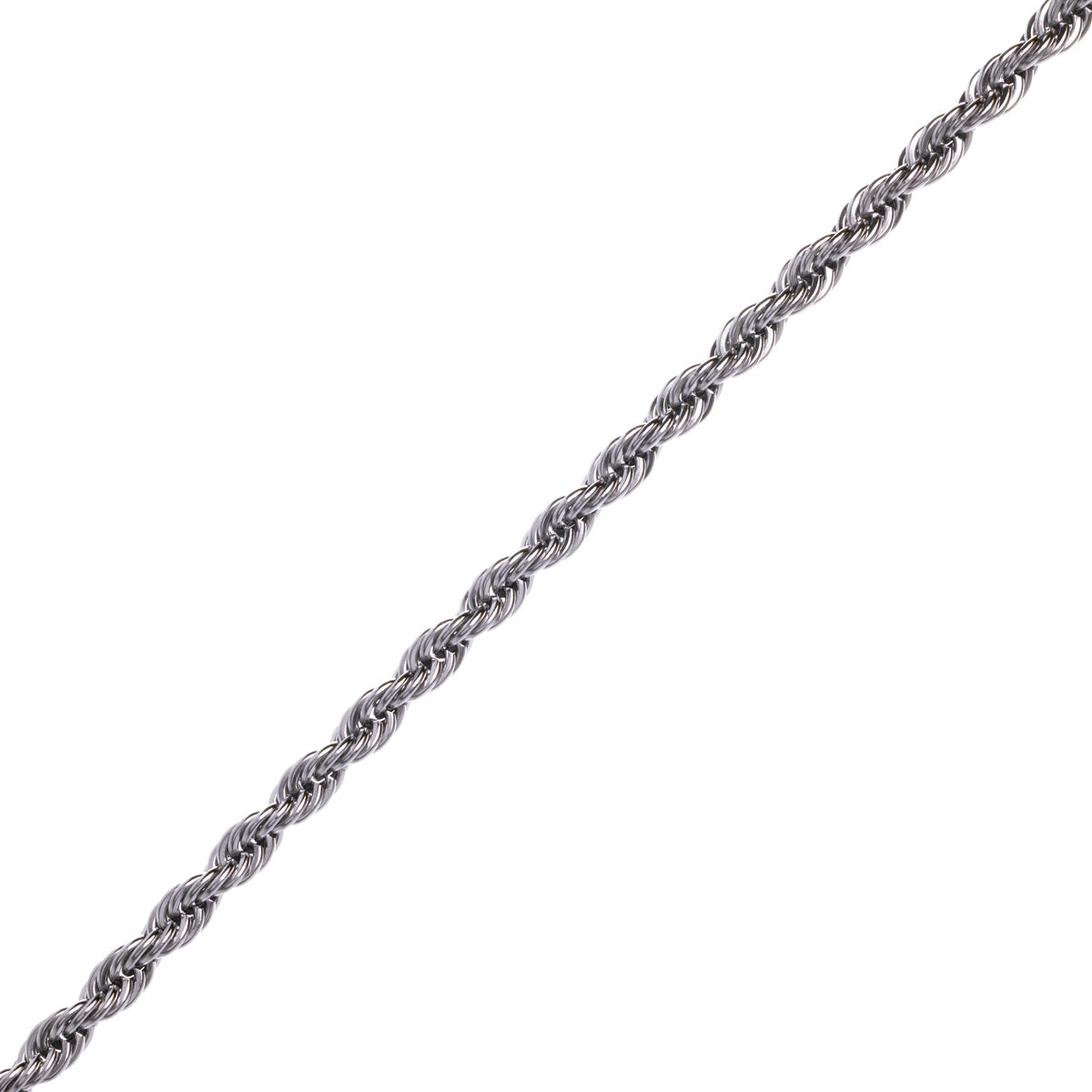 Rope chain steel cord chain necklace 5mm 55cm