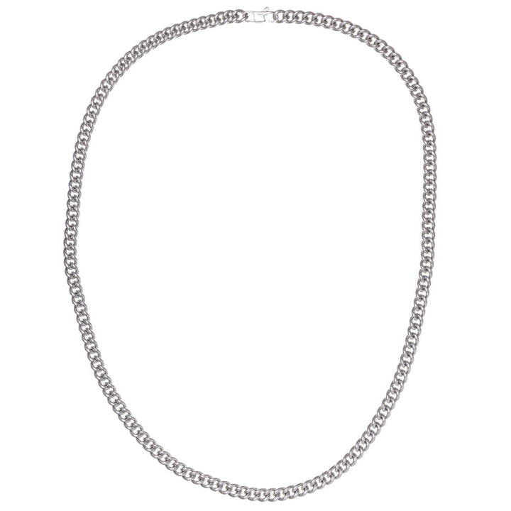 Tight armour chain steel necklace 6mm 60cm (Steel 316L)