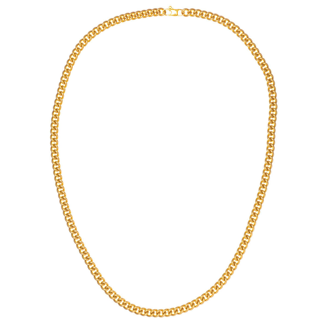 Tight armour chain steel necklace 6mm 60cm (Steel 316L)