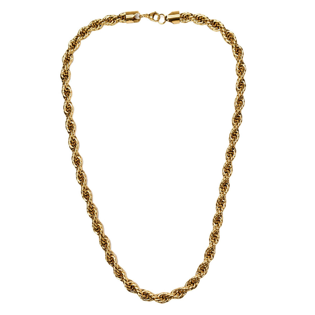 Cordell-Halskette für Herren, 1 cm, 80 cm (Edelstahl 316L)