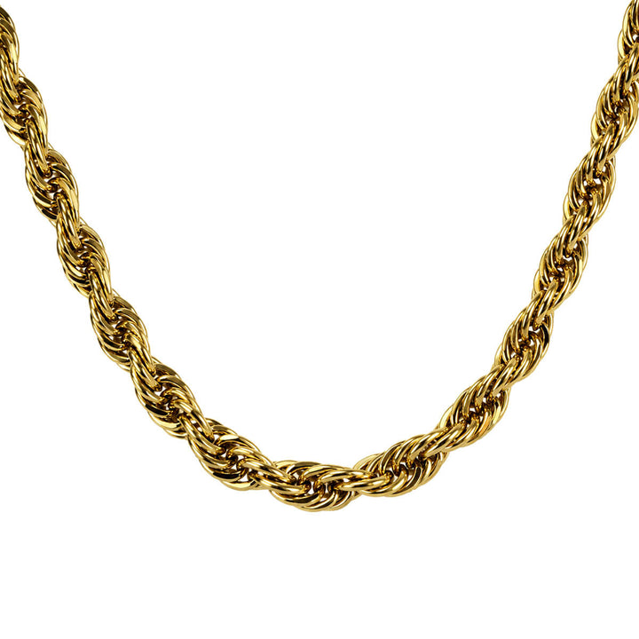 Cordell-Halskette für Herren, 1 cm, 80 cm (Edelstahl 316L)