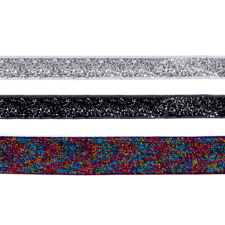 Glitzernde Choker-Halsketten, 3er-Set