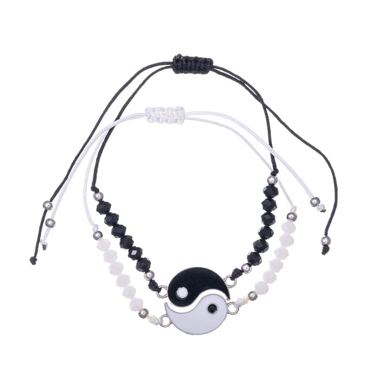 Yin-Yang-Armband Freundschaftsarmband 2tlg.