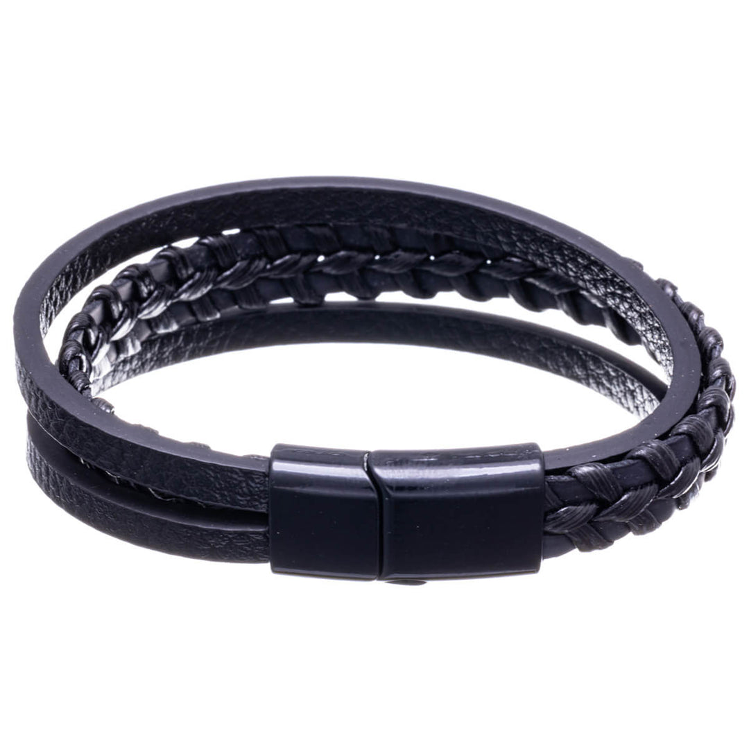 Dreireihiges Lederarmband 21cm