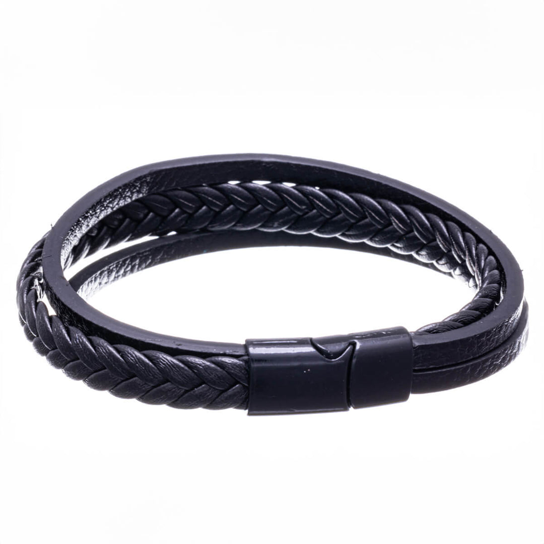 Dreireihiges Lederarmband 21cm