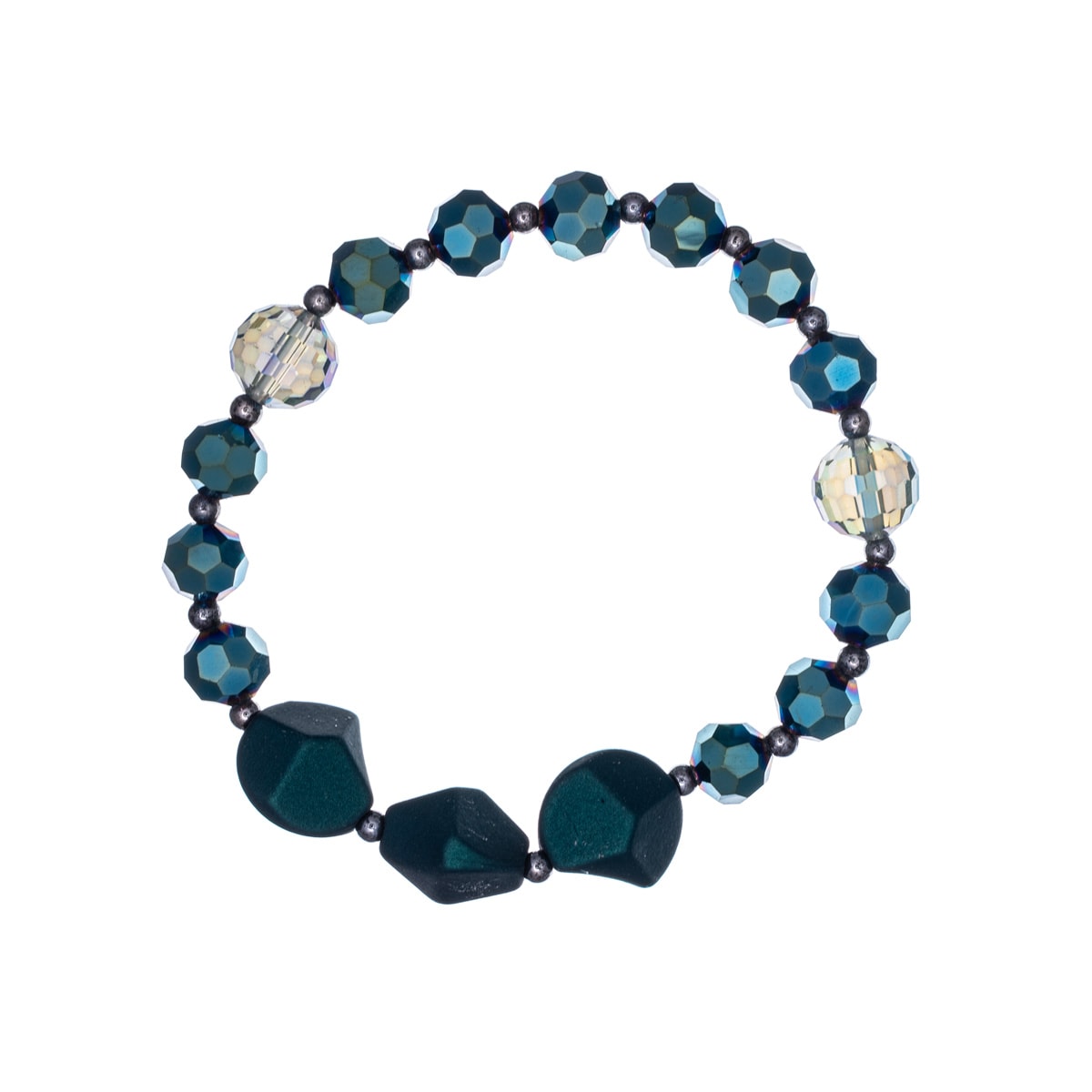 Sparkling colourful pearl bracelets 3pcs