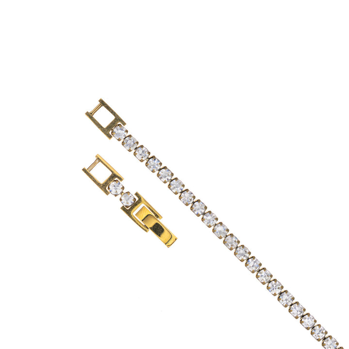 Zirkonia tennis rannekoru 3mm (Teräs 316L)