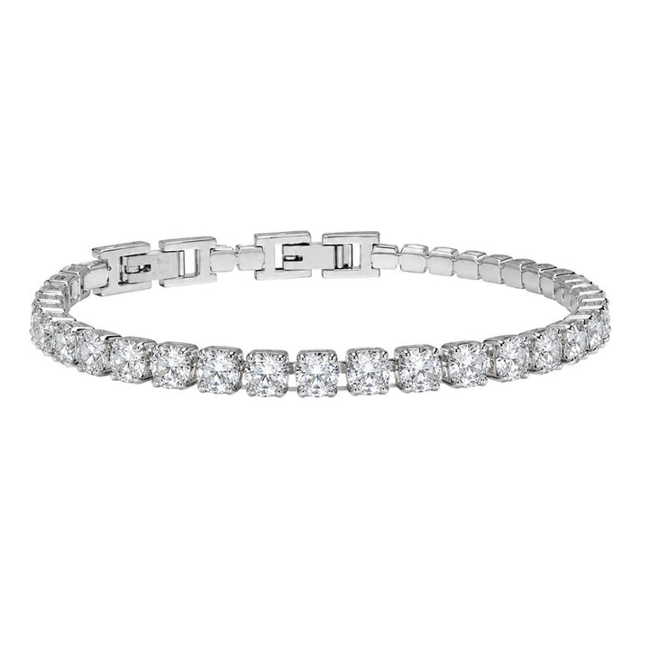 Zirconia tennis bracelet 4mm (Steel 316L)