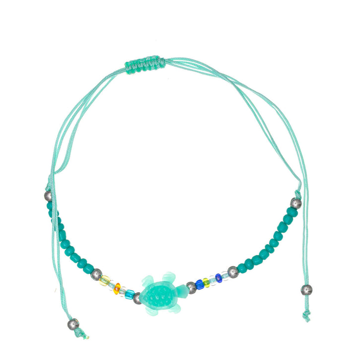 Verstellbares Schildkrötenarmband mit Perlen