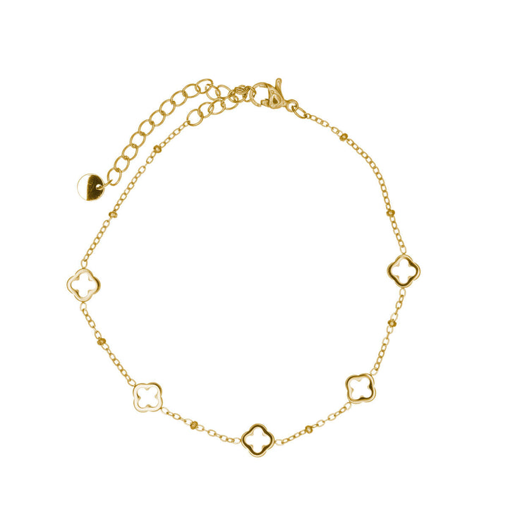 Teräksinen rannekoru kukka kuvioilla (Teräs 316L)