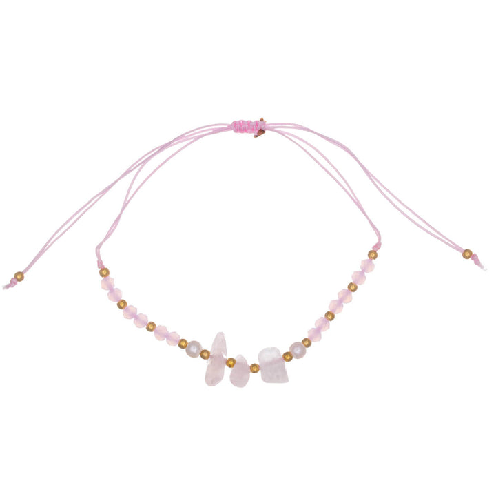 Verstellbares Steinarmband mit Perlen