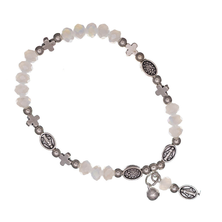 Flexibles Kreuz-Perlenarmband