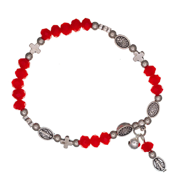 Flexibles Kreuz-Perlenarmband