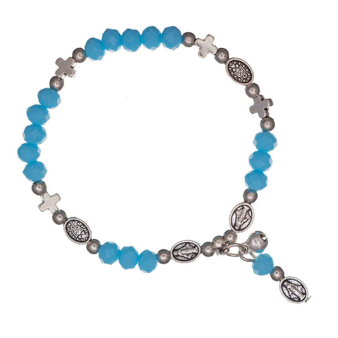 Flexibles Kreuz-Perlenarmband