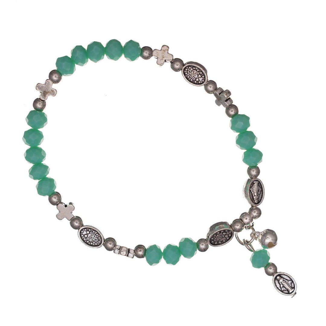 Flexibles Kreuz-Perlenarmband