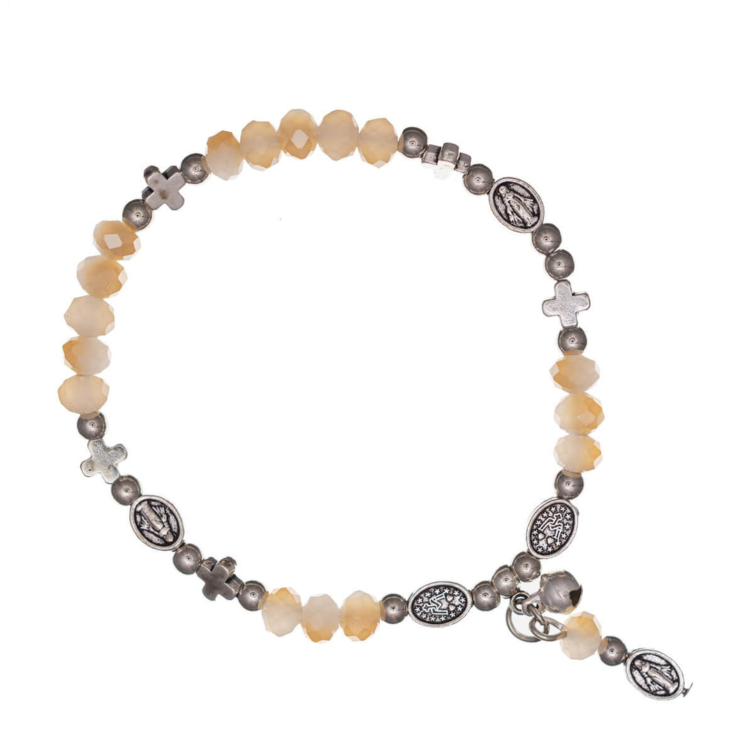 Flexibles Kreuz-Perlenarmband