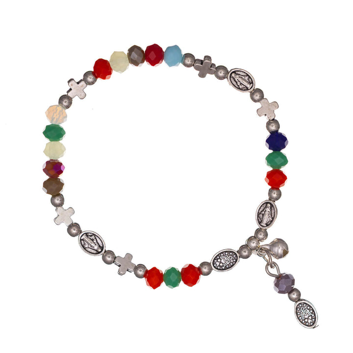 Flexibles Kreuz-Perlenarmband