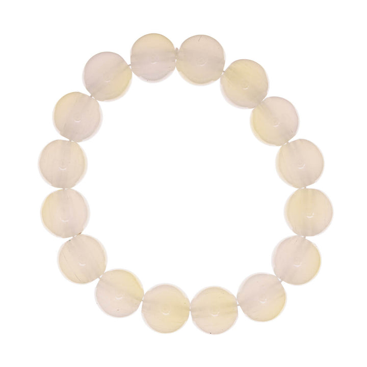 Flexible glass bead bracelet 12mm