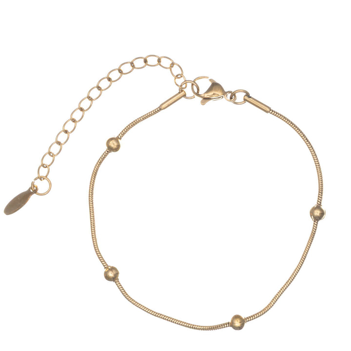 Steel bracelet with beads (Steel 316L)