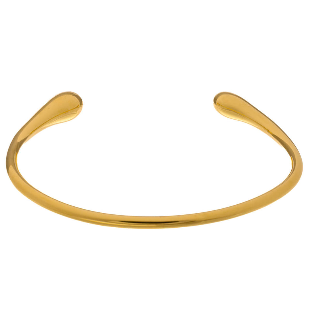 Schmales offenes Stahlarmband (Stahl 316L)