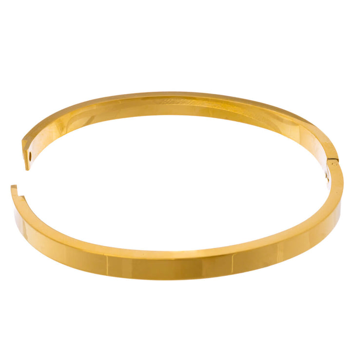 Armband i platt stål med gångjärn 5mm (Stål 316L)