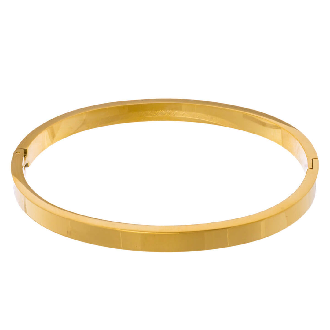 Armband i platt stål med gångjärn 5mm (Stål 316L)