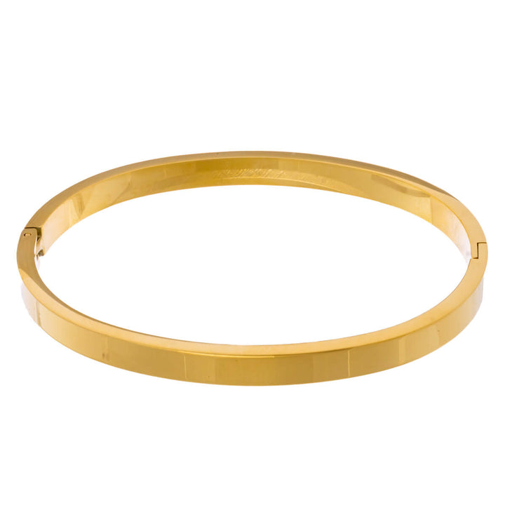 Armband i platt stål med gångjärn 5mm (Stål 316L)