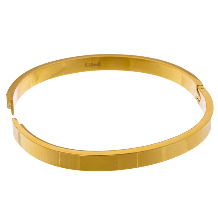 Armband i platt stål med gångjärn 6mm (Stål 316L)