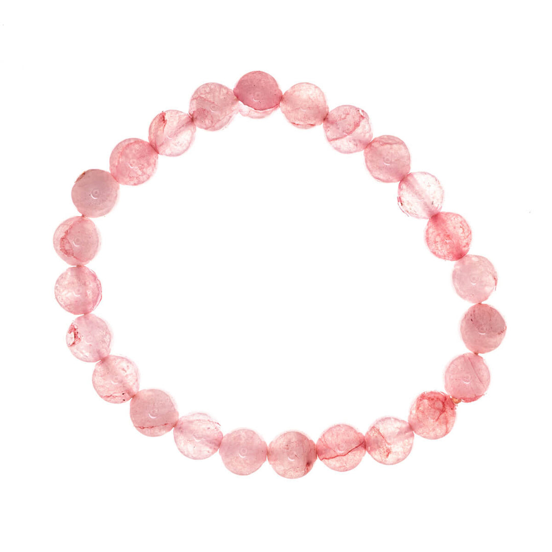 Flexibelt armband med stenpärlor 8 mm