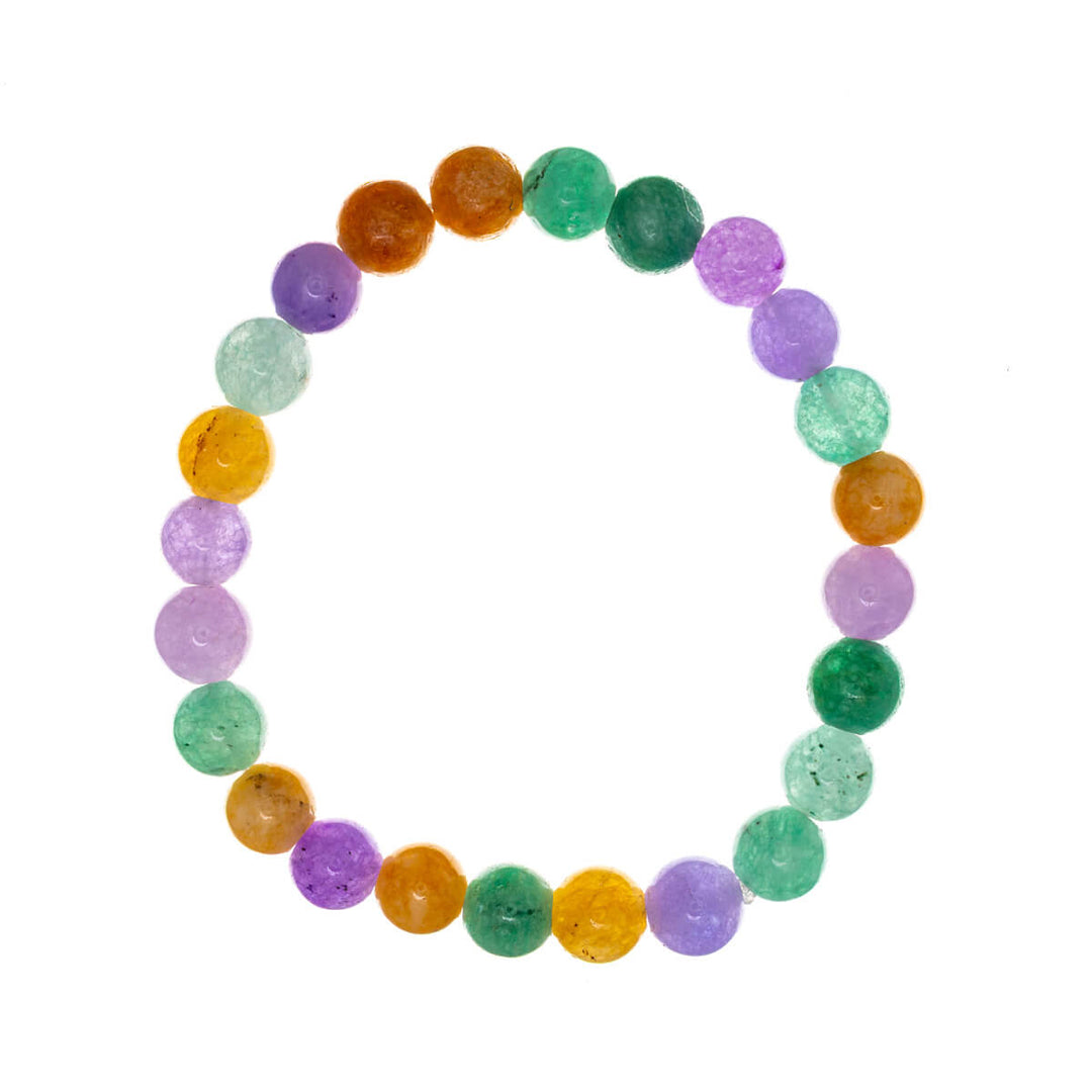 Flexibelt armband med stenpärlor 8 mm