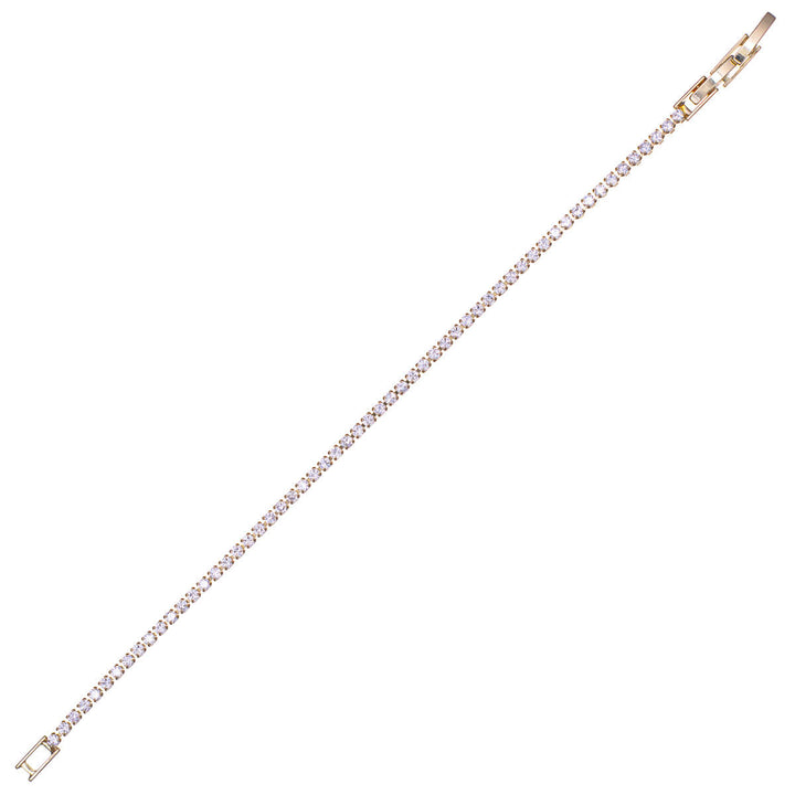 Delicate round zirconia tennis bracelet
